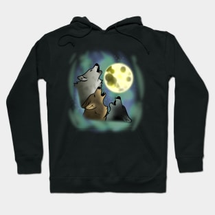 Myers' three wolves Hoodie